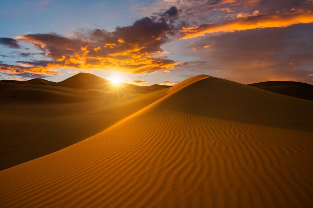 Dune nel deserto del Sahara africa Pronti a partire